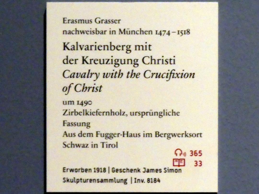Erasmus Grasser (1480–1495), Kalvarienberg mit der Kreuzigung Christi, Schwaz, Fugger-Haus, jetzt Berlin, Bode-Museum, Saal 109, um 1490, Bild 3/3