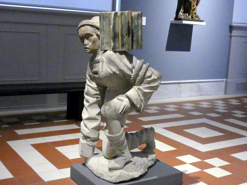 Kanzelträger aus der Stiftskirche von Öhringen, Berlin, Bode-Museum, Saal 109, um 1490, Bild 2/5