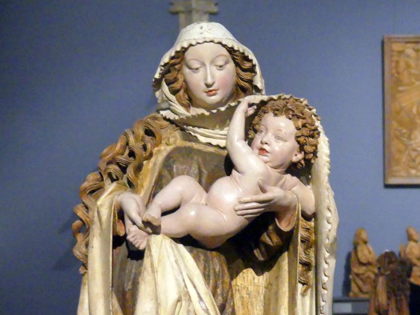 Nicolaus Gerhaert van Leyden (1462–1466), Die Dangolsheimer Muttergottes, Straßburg, ehem. Karthäuserkloster, jetzt Berlin, Bode-Museum, Saal 109, um 1460–1465, Bild 2/5