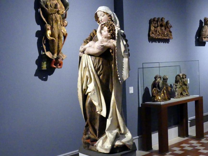 Nicolaus Gerhaert van Leyden (1462–1466), Die Dangolsheimer Muttergottes, Straßburg, ehem. Karthäuserkloster, jetzt Berlin, Bode-Museum, Saal 109, um 1460–1465, Bild 3/5