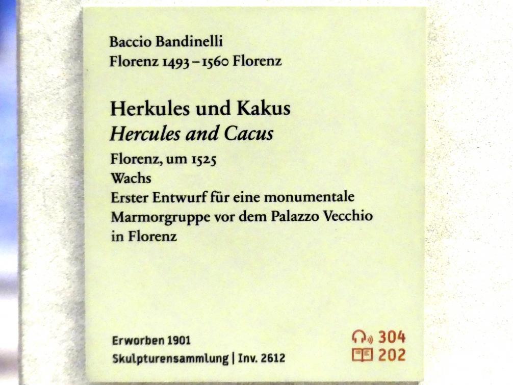 Baccio Bandinelli (1525–1540), Herkules und Kakus, Berlin, Bode-Museum, Saal 123, um 1525, Bild 5/5