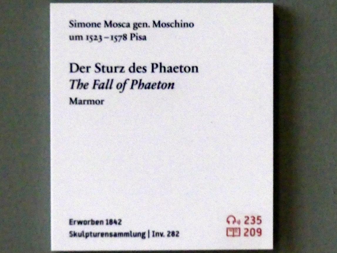 Moschino (Simone Mosca) (Undatiert), Der Sturz des Phaeton, Berlin, Bode-Museum, Saal 124, Undatiert, Bild 2/2