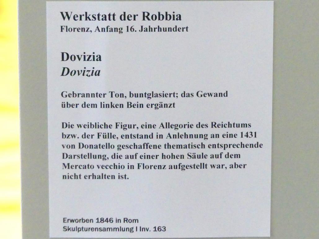Andrea della Robbia (Werkstatt) (1450–1510), Dovizia, Berlin, Bode-Museum, Saal 124, Beginn 16. Jhd., Bild 4/4