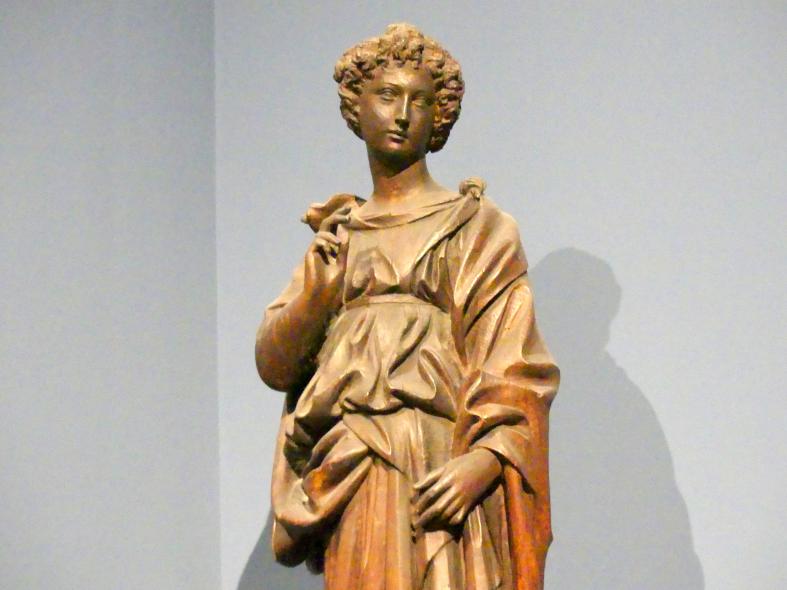 Jacopo della Quercia (1410–1432), Engel der Verkündigung, Berlin, Bode-Museum, Saal 129, um 1410, Bild 2/3