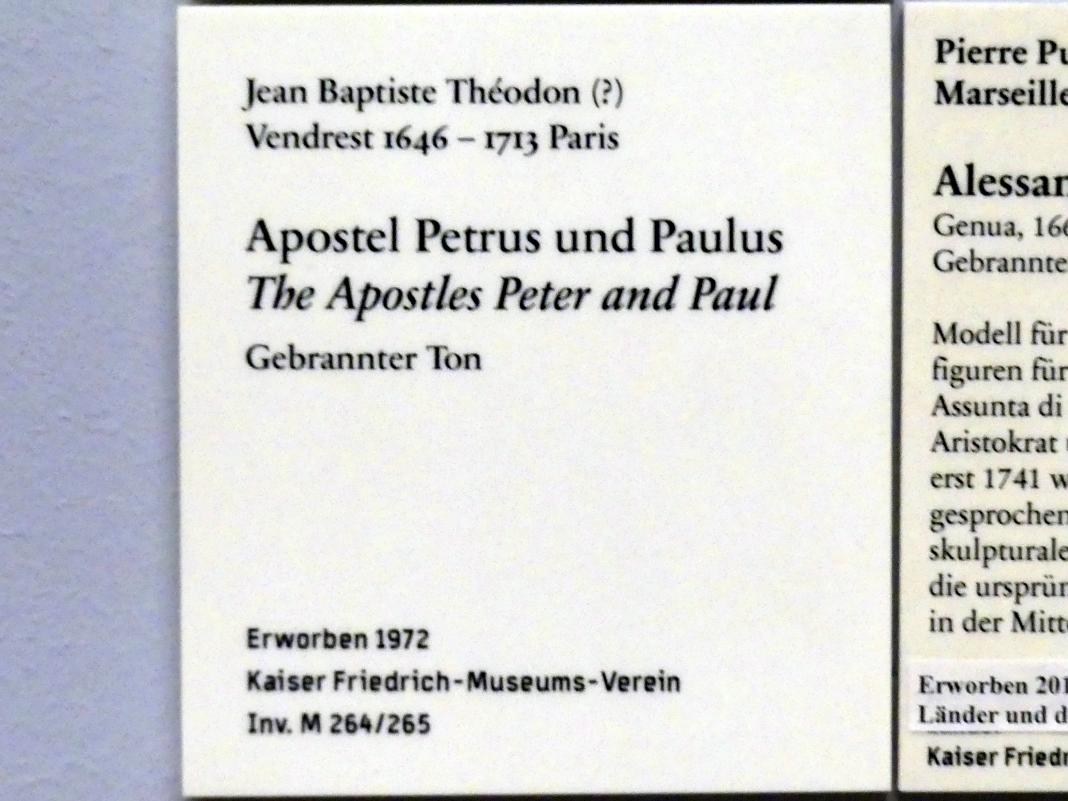 Jean-Baptiste Théodon (Undatiert), Apostel Petrus, Berlin, Bode-Museum, Saal 131, Undatiert, Bild 3/3