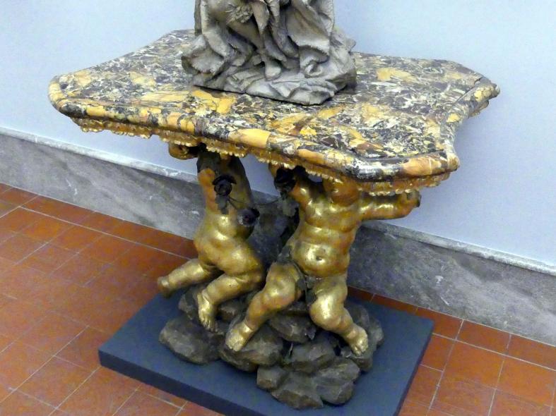 Prunktisch, Berlin, Bode-Museum, Saal 131, Beginn 18. Jhd., Bild 2/3