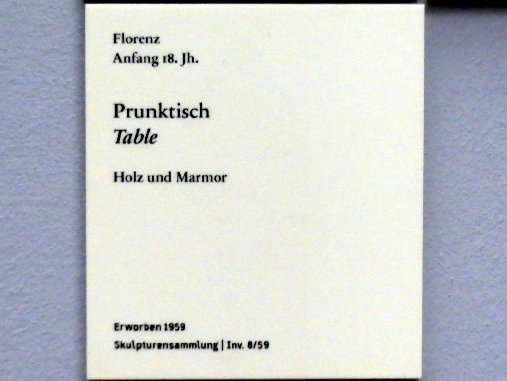 Prunktisch, Berlin, Bode-Museum, Saal 131, Beginn 18. Jhd., Bild 3/3