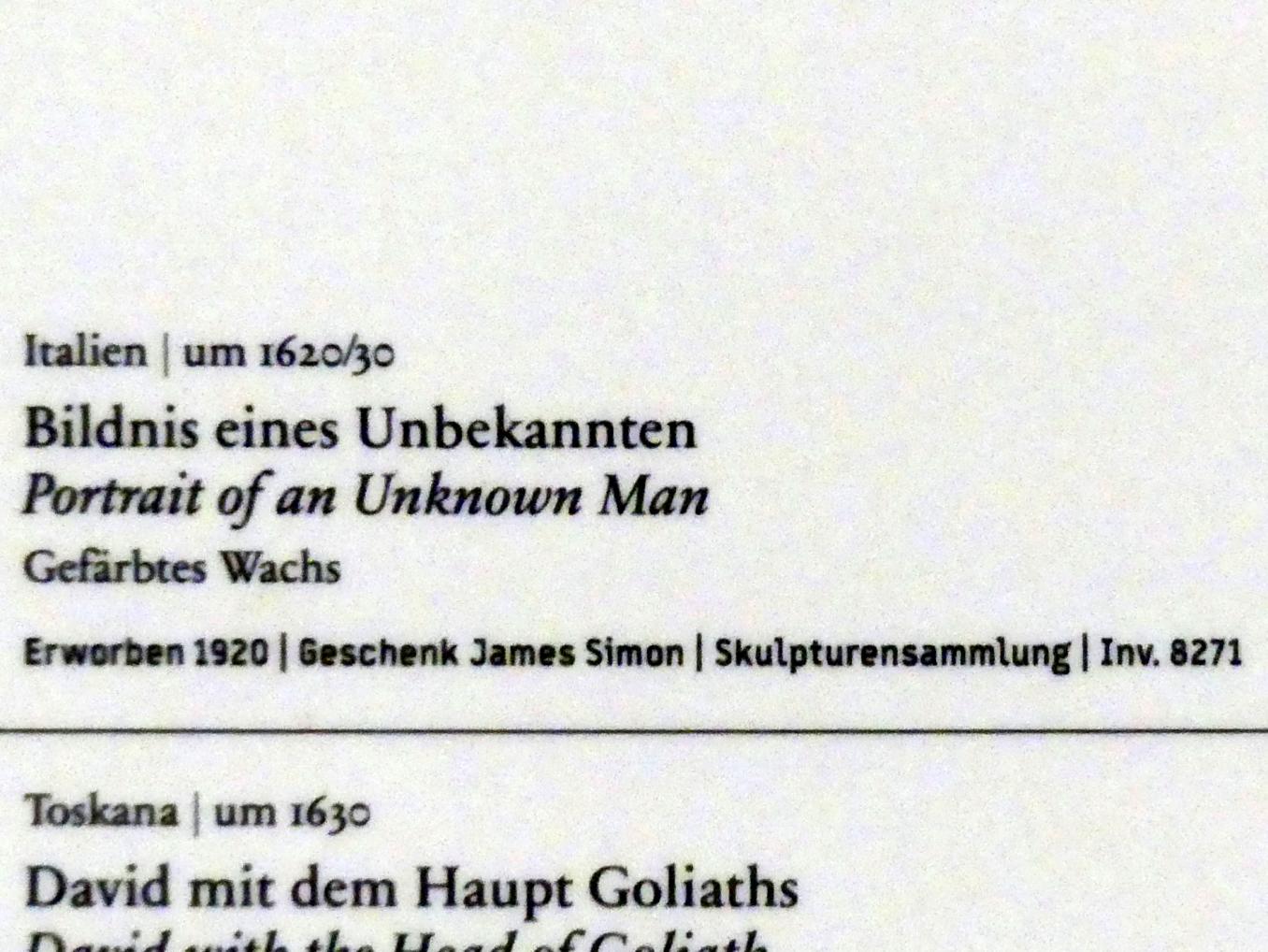 Bildnis eines Unbekannten, Berlin, Bode-Museum, Saal 132, um 1620–1630, Bild 2/2