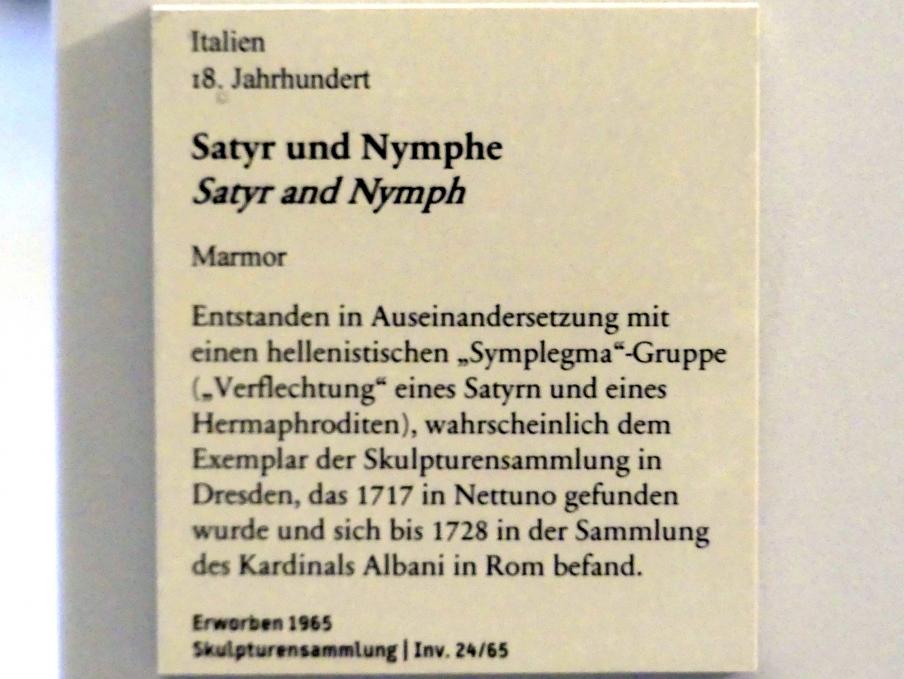 Satyr und Nymphe, Berlin, Bode-Museum, Saal 134, 18. Jhd., Bild 3/3