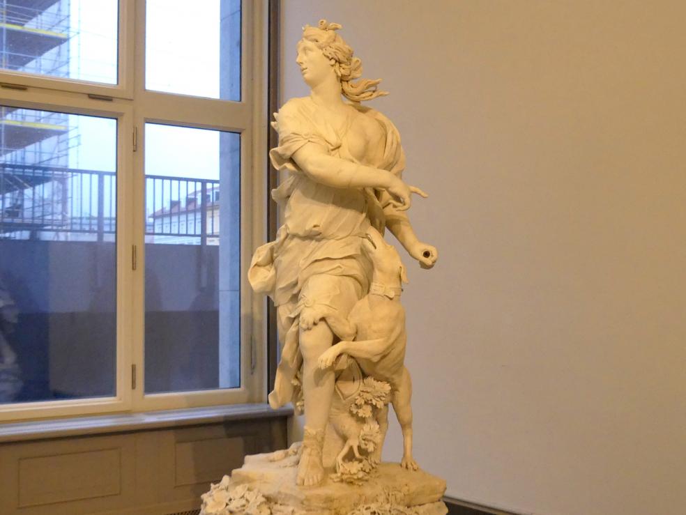 Bernardino Cametti (1718), Diana als Jägerin, Berlin, Bode-Museum, Saal 134, 1717–1720, Bild 3/5