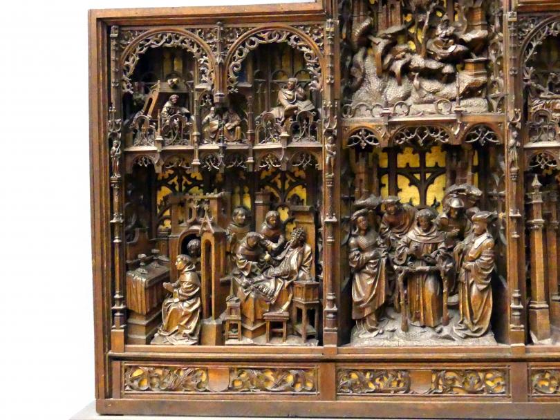 Pasquier Borman (Umkreis) (1517), Retabel mit Darstellungen aus dem Leben des hl .Franz von Assisi, Berlin, Bode-Museum, Saal 208, um 1515–1520, Bild 3/6