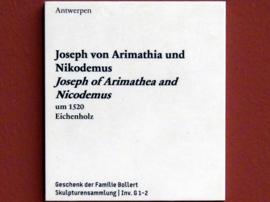 Joseph von Arimathia und Nikodemus, Berlin, Bode-Museum, Saal 209, um 1520, Bild 2/2