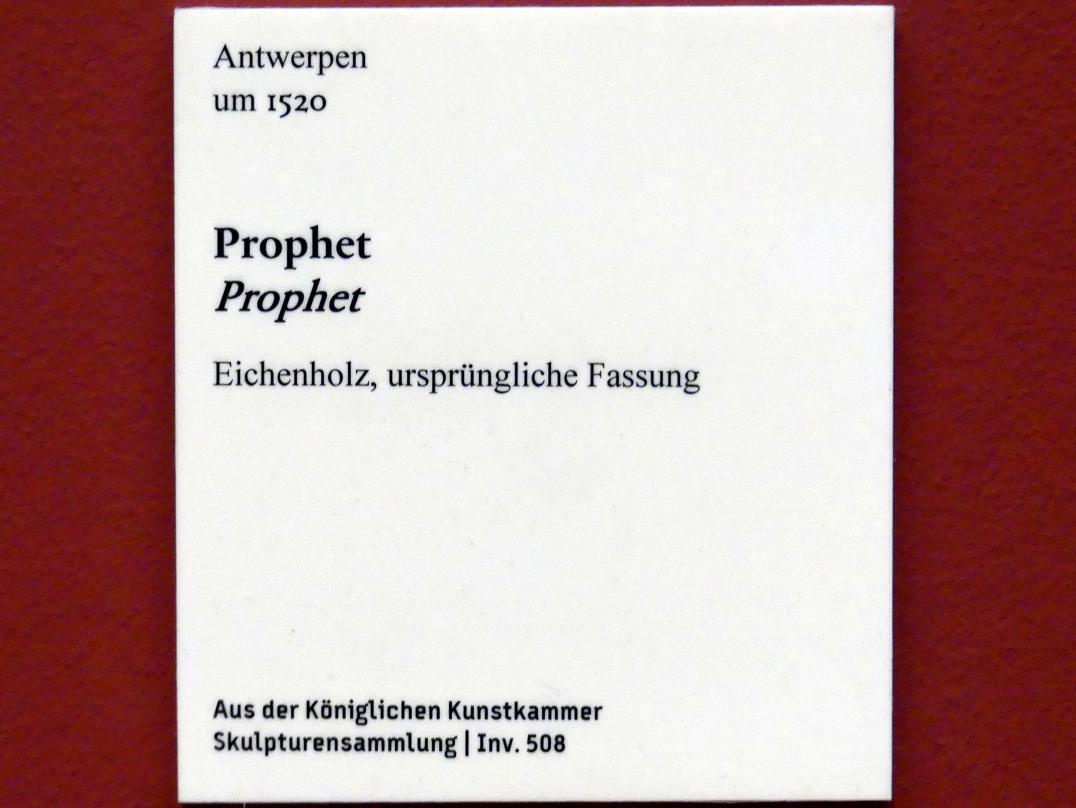 Prophet, Berlin, Bode-Museum, Saal 209, um 1520, Bild 3/3