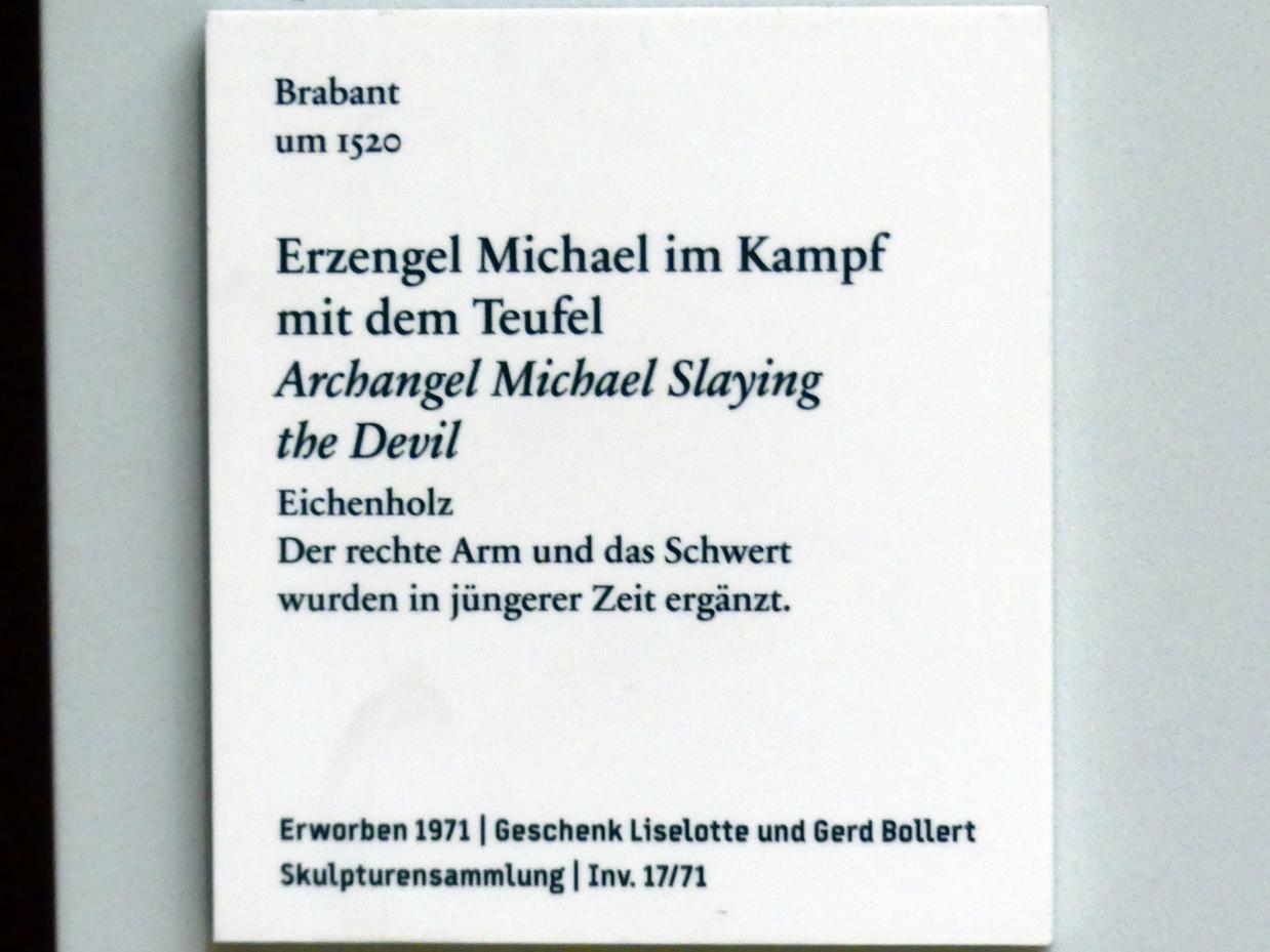 Erzengel Michael im Kampf mit dem Teufel, Berlin, Bode-Museum, Saal 209, um 1520, Bild 3/3