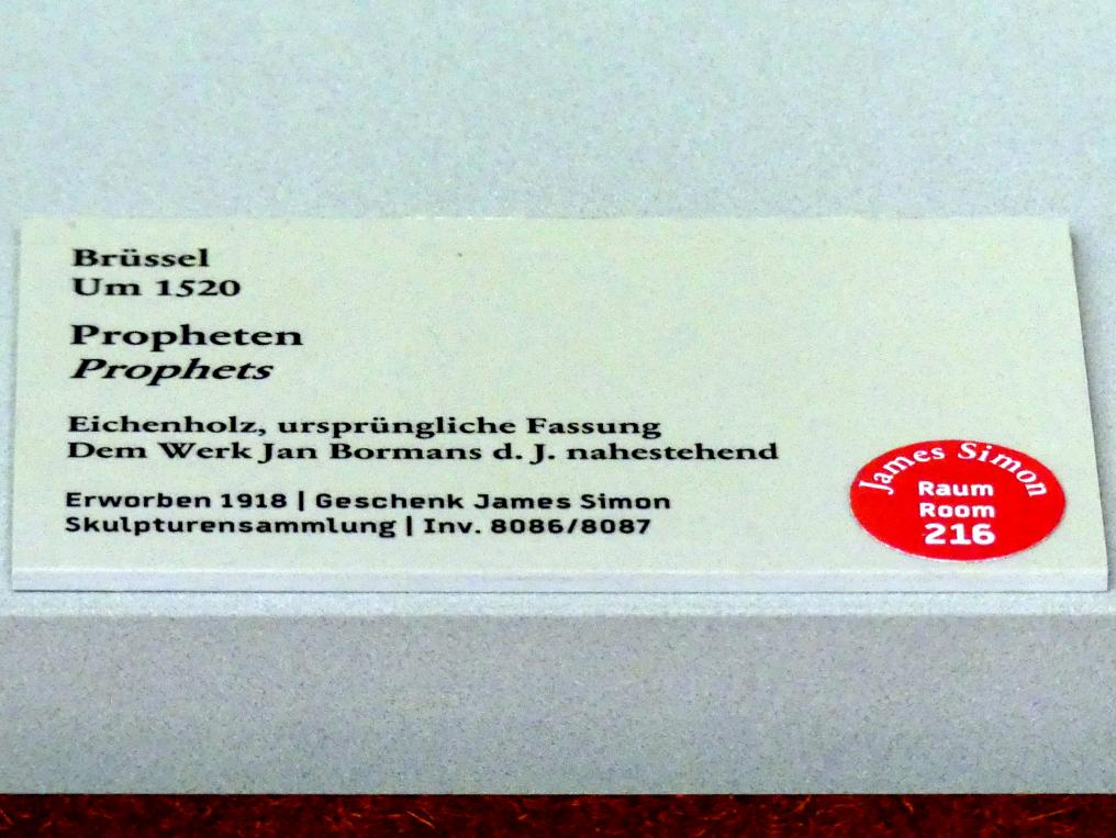 Propheten, Berlin, Bode-Museum, Saal 209, um 1520, Bild 4/4