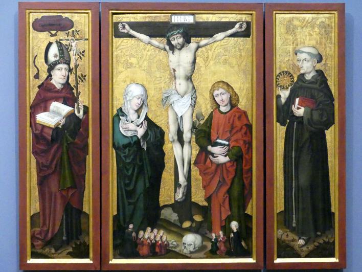Triptychon mit der Kreuzigung Christi, Berlin, Bode-Museum, Saal 212, Ende 15. Jhd., Bild 2/4