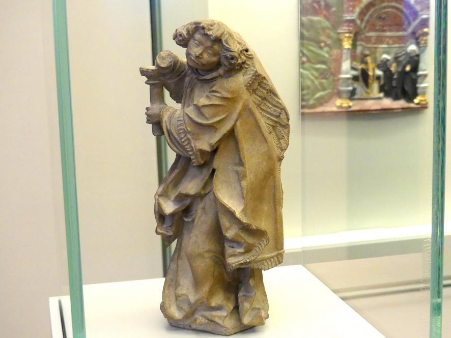 Franz Maidburg (1515), Engel einen Leuchter haltend, Köln, Hohe Domkirche Sankt Petrus (Kölner Dom), jetzt Berlin, Bode-Museum, Saal 213, um 1515, Bild 2/4