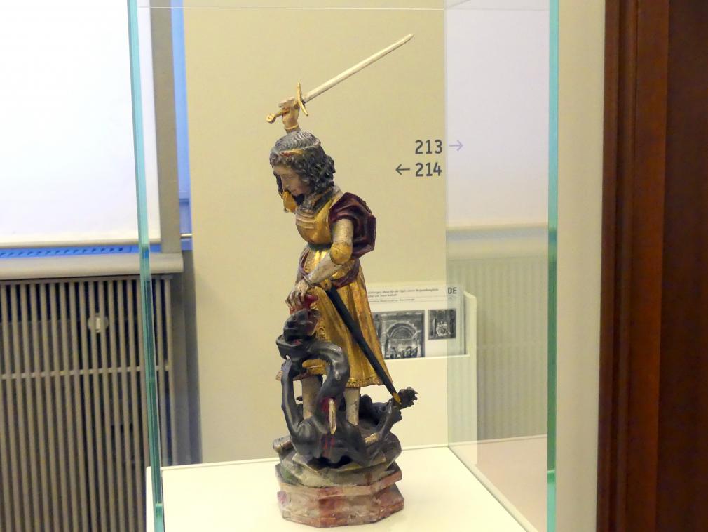 Hl. Georg im Kampf mit dem Drachen, Berlin, Bode-Museum, Saal 214, um 1520, Bild 3/4