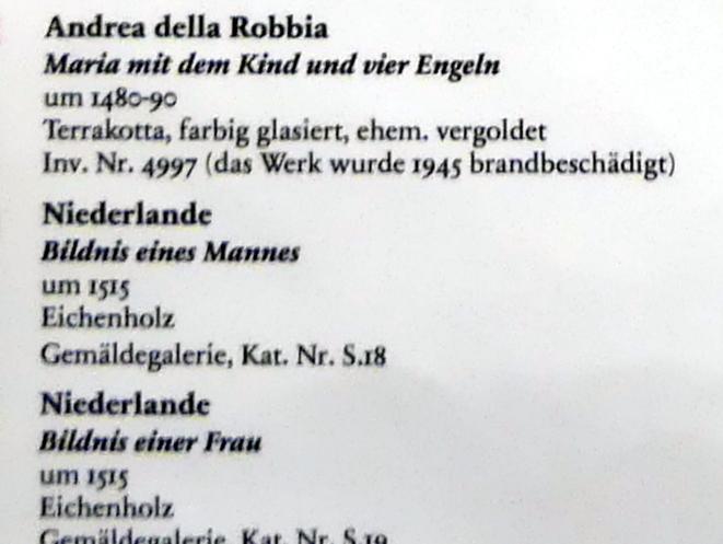 Bildnis eines Mannes, Berlin, Bode-Museum, Saal 216, um 1515, Bild 2/2