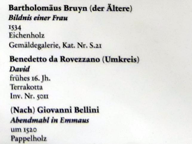 Benedetto da Rovezzano (Benedetto Grazzini) (Umkreis) (1505), David, Berlin, Bode-Museum, Saal 216, Beginn 16. Jhd., Bild 2/2