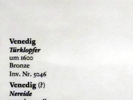 Türklopfer, Berlin, Bode-Museum, Saal 216, um 1600, Bild 2/2