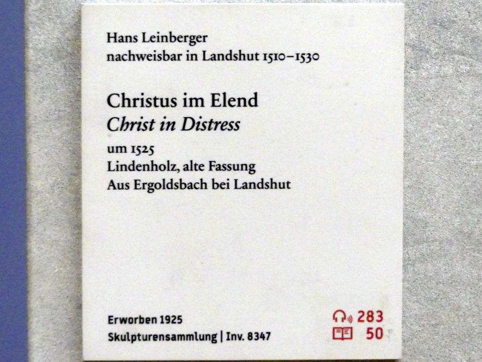 Hans Leinberger (1515–1527), Christus im Elend, Ergoldsbach, jetzt Berlin, Bode-Museum, Saal 215, um 1525, Bild 4/4