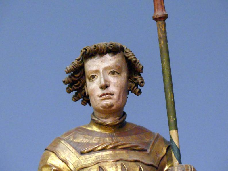 Hl. Georg im Kampf mit dem Drachen, Schäftlarn, ehem. Prämonstratenser, jetzt Benediktinerklosterkirche St. Dionys und Juliana, jetzt Berlin, Bode-Museum, Saal 215, um 1520, Bild 3/5