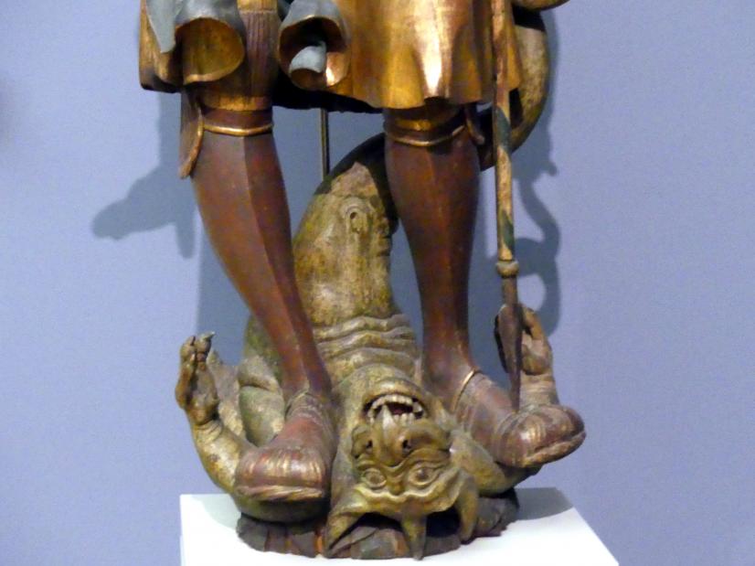 Hl. Georg im Kampf mit dem Drachen, Schäftlarn, ehem. Prämonstratenser, jetzt Benediktinerklosterkirche St. Dionys und Juliana, jetzt Berlin, Bode-Museum, Saal 215, um 1520, Bild 4/5