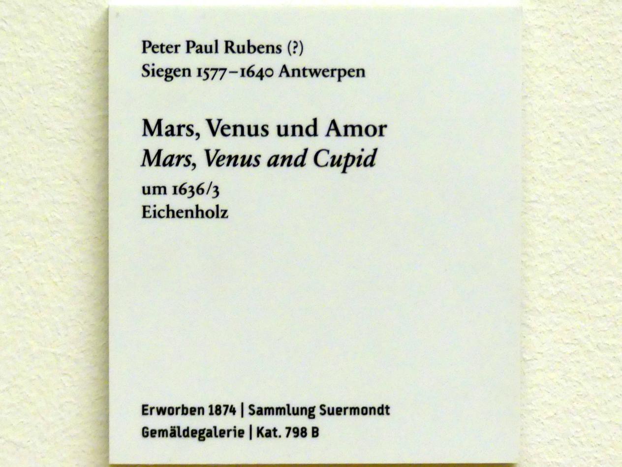 Peter Paul Rubens (1598–1640), Mars, Venus und Amor, Berlin, Bode-Museum, Saal 217, um 1636, Bild 2/2