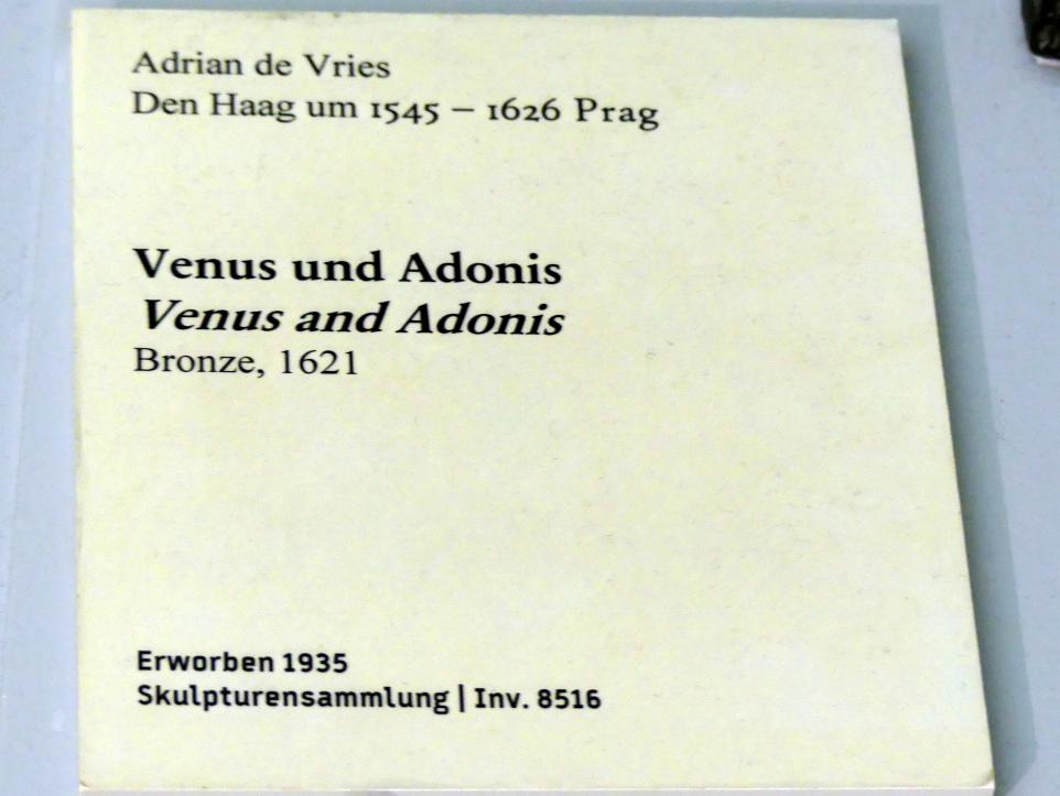 Adriaen de Vries (1587–1621), Venus und Adonis, Berlin, Bode-Museum, Saal 217, 1621, Bild 5/5