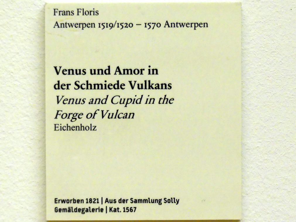 Frans Floris de Vriendt (1552–1566), Venus und Amor in der Schmiede Vulkans, Berlin, Bode-Museum, Saal 217, Undatiert, Bild 2/2