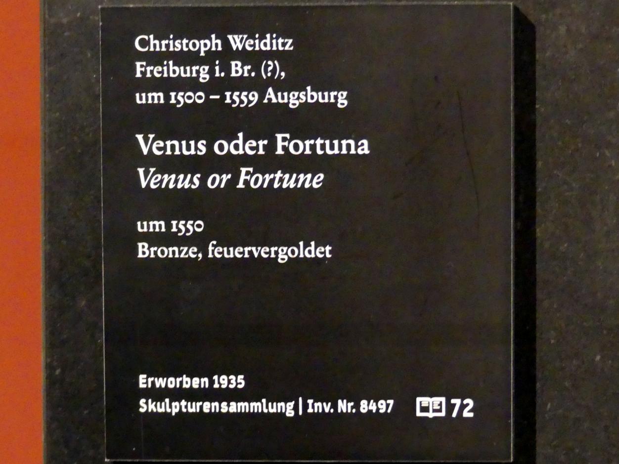 Christoph Weiditz (1525–1550), Venus oder Fortuna, Berlin, Bode-Museum, Saal 219, um 1550, Bild 2/2
