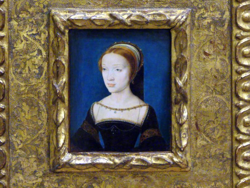 Corneille de Lyon (1533–1550), Bildnis einer jungen Dame, vermutlich Jacqueline de Rohan, Berlin, Bode-Museum, Saal 221, um 1535–1536, Bild 2/3