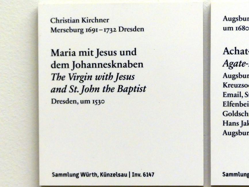 Johann Christian Kirchner (1730), Maria mit Jesus und dem Johannesknaben, Berlin, Bode-Museum, Saal 222, um 1730, Bild 2/2