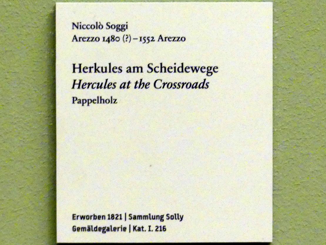 Niccolò Soggi (Undatiert), Herkules am Scheidewege, Berlin, Bode-Museum, Saal 235, Undatiert, Bild 2/2