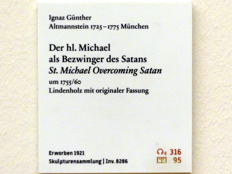 Ignaz Günther (1751–1775), Der hl. Michael als Bezwinger des Satans, Berlin, Bode-Museum, Saal 252, 1755–1760, Bild 3/3