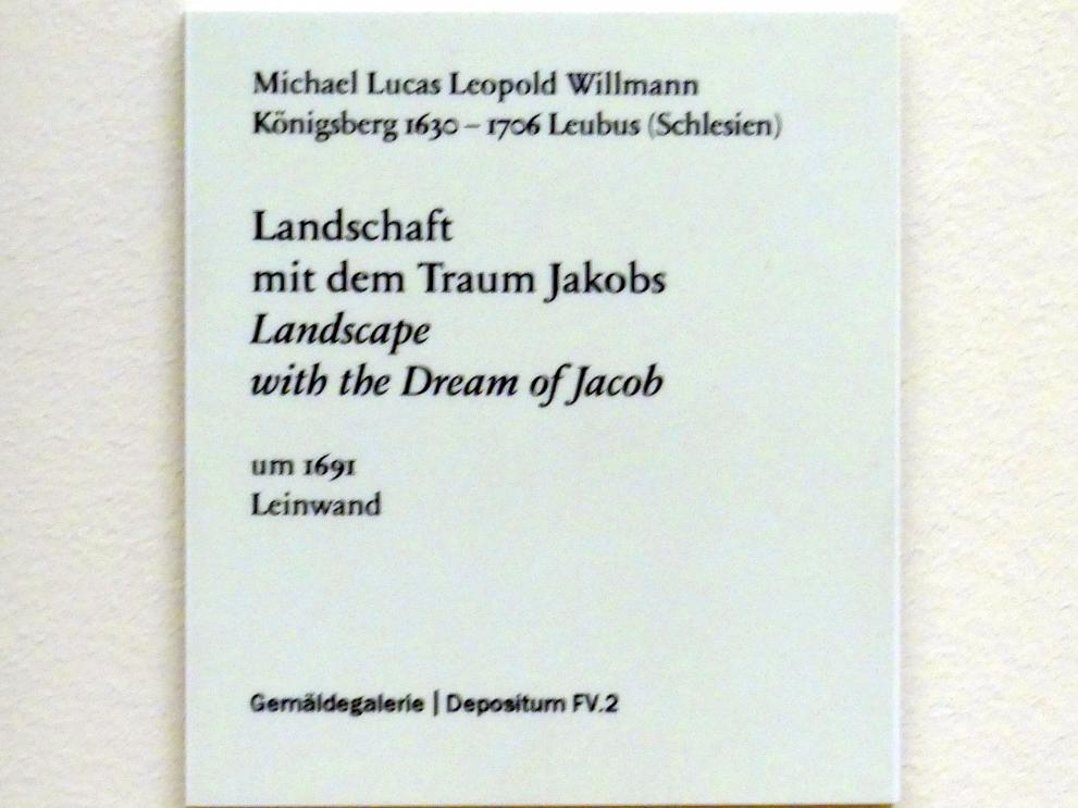 Michael Willmann (1650–1705), Landschaft mit dem Traum Jakobs, Berlin, Bode-Museum, Saal 255, um 1691, Bild 2/2