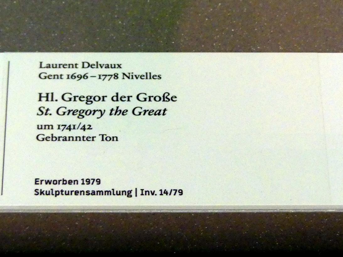 Laurent Delvaux (1734–1760), Hl. Gregor der Große, Berlin, Bode-Museum, Saal 257, um 1741–1742, Bild 2/2