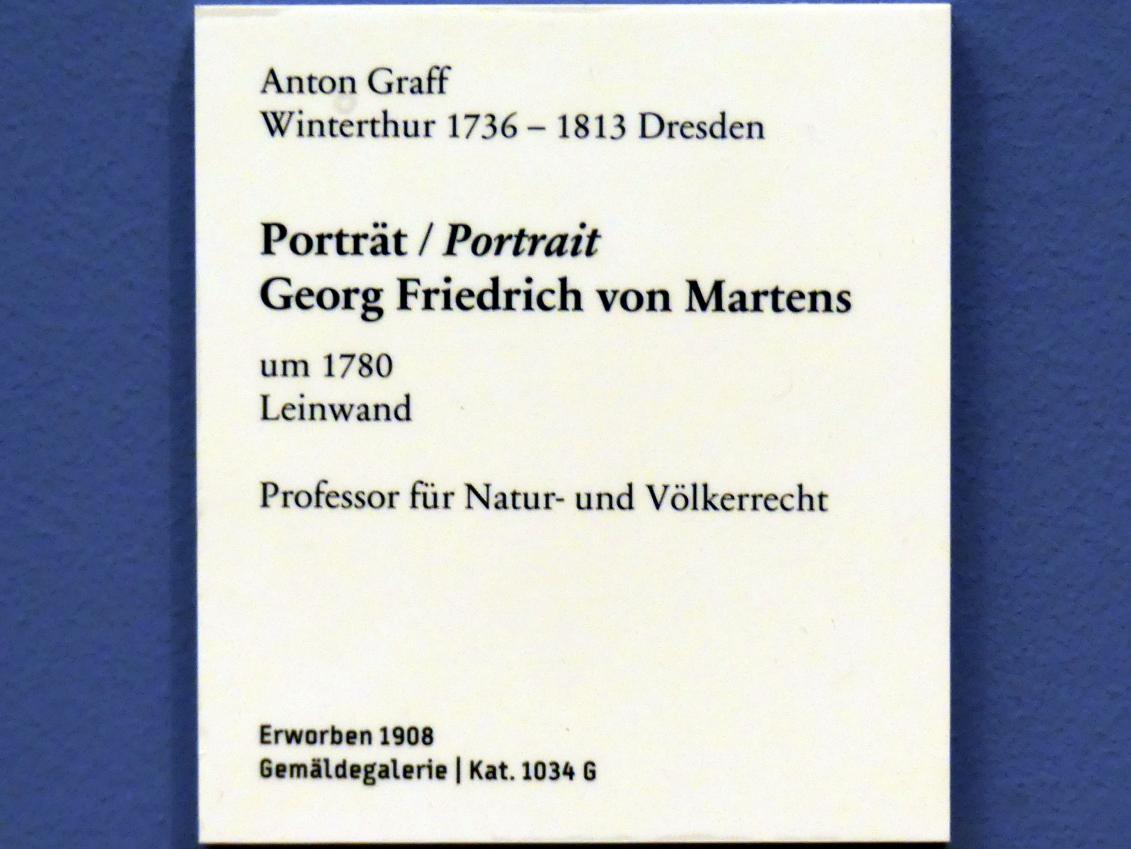 Anton Graff (1761–1807), Porträt Georg Friedrich von Martens, Berlin, Bode-Museum, Saal 258, um 1780, Bild 2/2