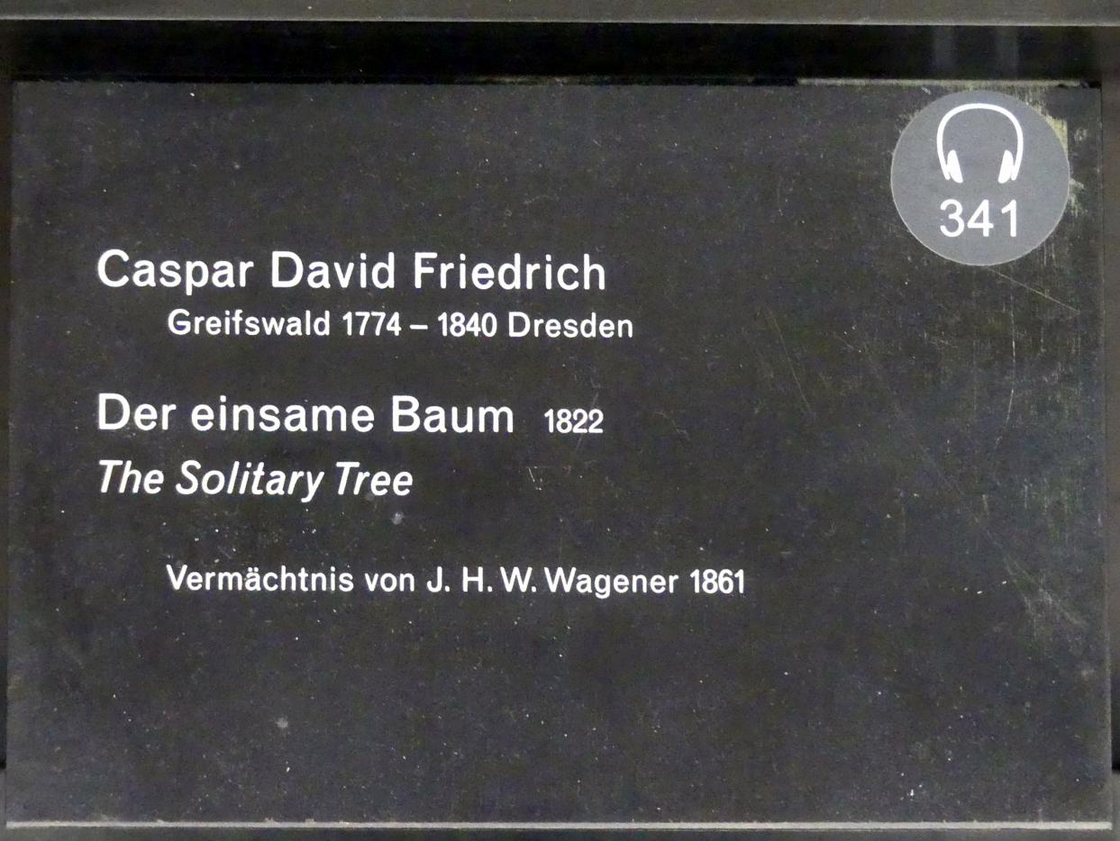 Caspar David Friedrich (1798–1836), Der einsame Baum, Berlin, Alte Nationalgalerie, Saal 306, Caspar David Friedrich, 1822, Bild 2/2