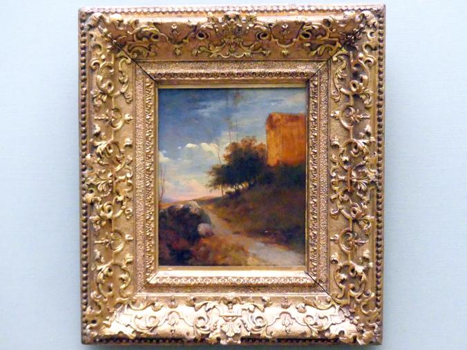 Carl Blechen (1822–1837), Italienische Landschaft, Berlin, Alte Nationalgalerie, Saal 308, Romantik, Biedermeier, Düsseldorfer Schule, 1829