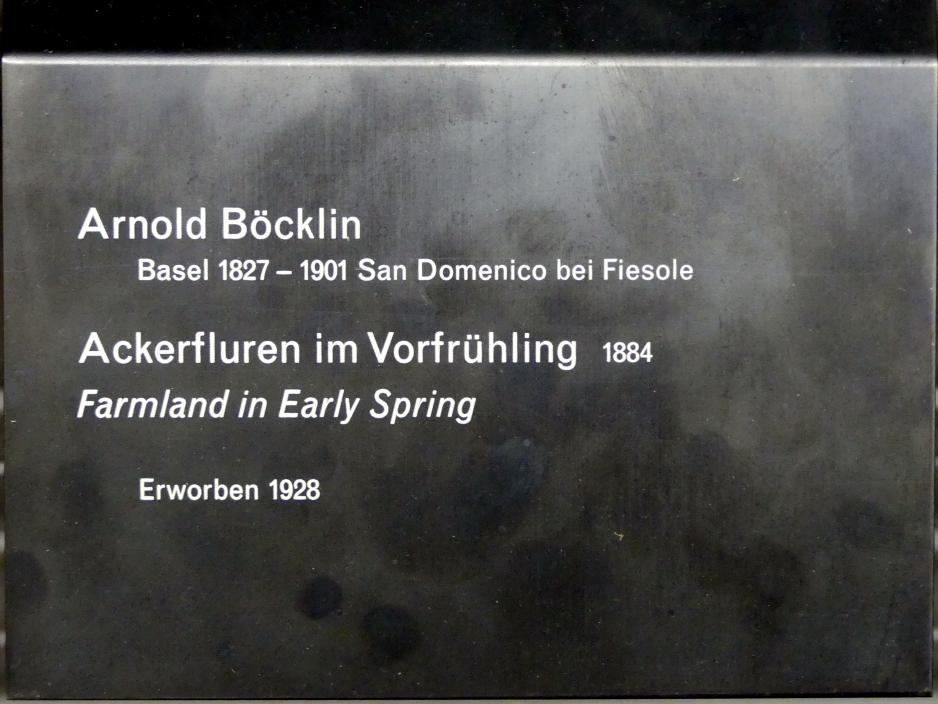 Arnold Böcklin (1851–1897), Ackerfluren im Vorfrühling, Berlin, Alte Nationalgalerie, Saal 206, Deutschrömer, 1884, Bild 2/2
