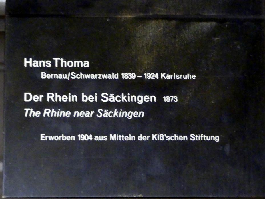 Hans Thoma (1860–1912): Der Rhein bei Säckingen, 1873, Bild 2/2