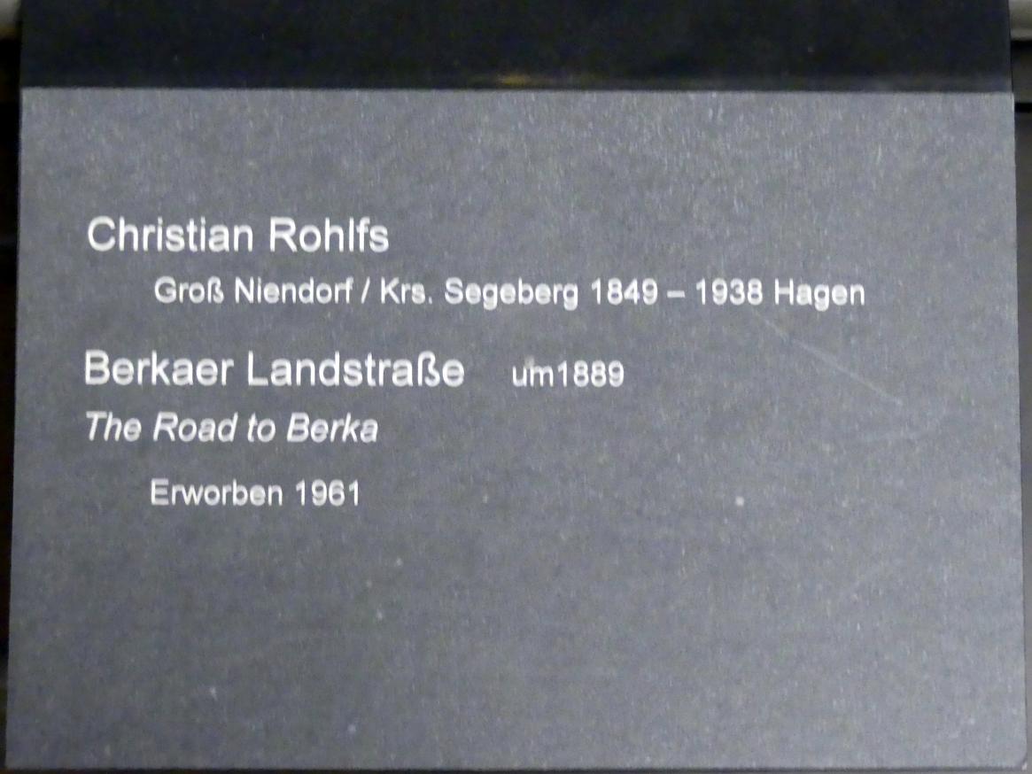 Christian Rohlfs (1874–1930), Berkaer Landstraße, Berlin, Alte Nationalgalerie, Saal 211, Realismus in Deutschland, um 1889, Bild 2/2