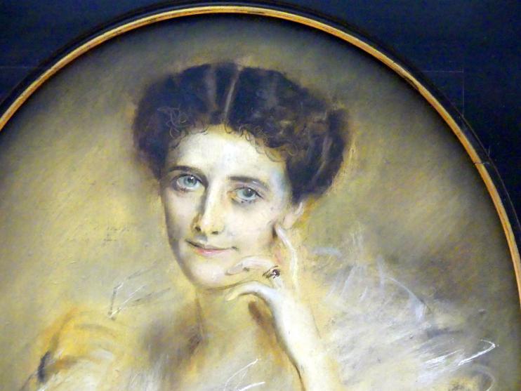 Franz von Lenbach (1858–1903), Lady Curzon (Studie), Berlin, Alte Nationalgalerie, Saal 214, Münchner Malerei, 1901–1902, Bild 2/3