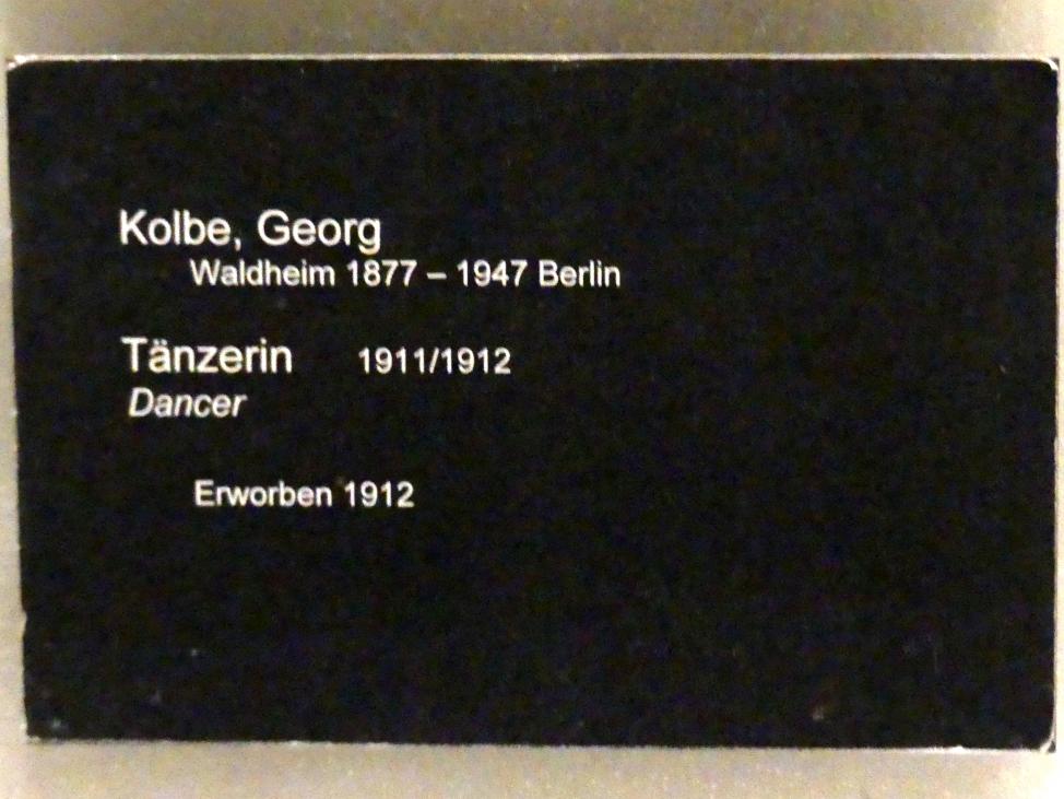 Georg Kolbe (1898–1929), Tänzerin, Berlin, Alte Nationalgalerie, Treppenhaus, 1911–1912, Bild 4/4