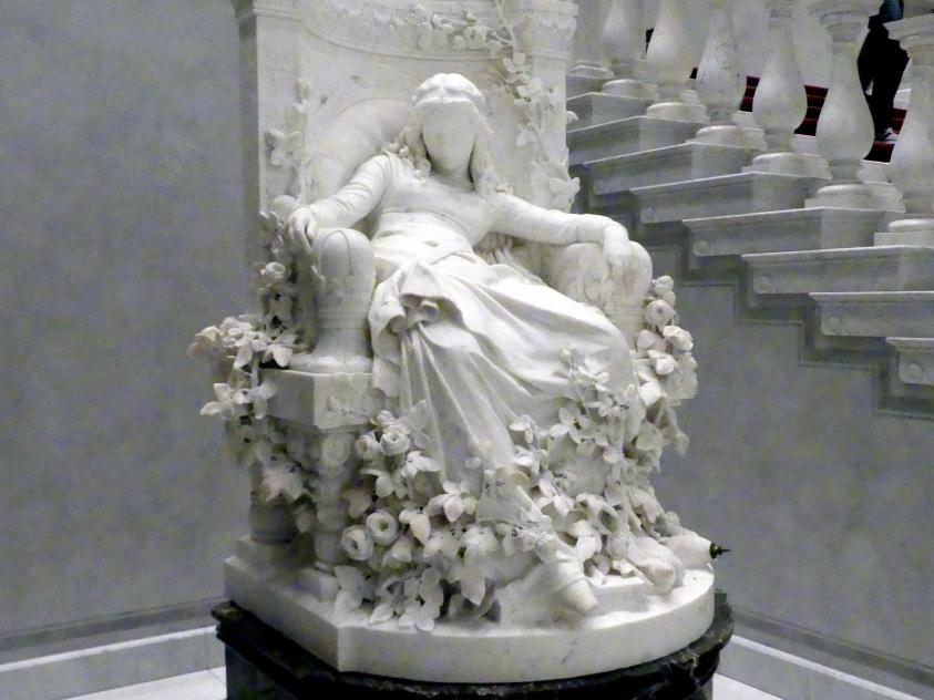 Louis Sussmann-Hellborn (1879), Dornröschen, Berlin, Alte Nationalgalerie, Treppenhaus, vor 1880, Bild 3/5