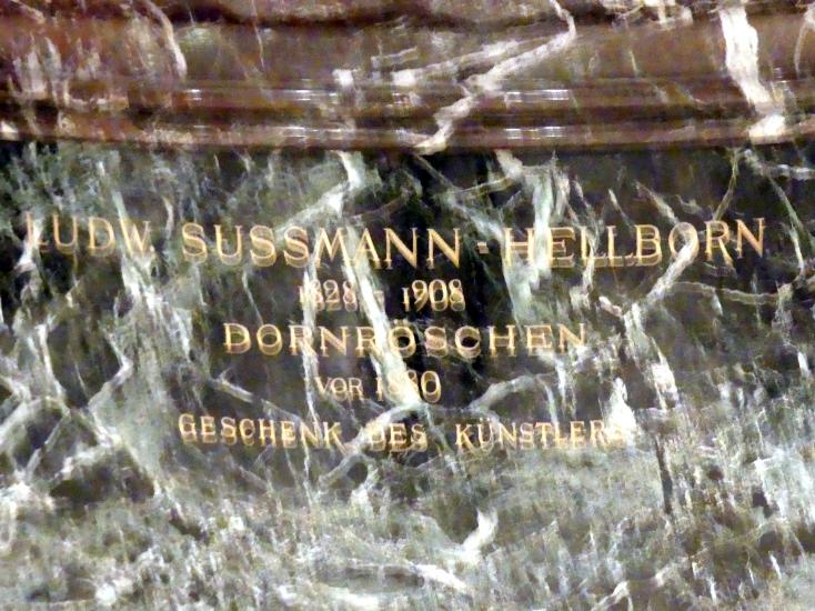 Louis Sussmann-Hellborn (1879), Dornröschen, Berlin, Alte Nationalgalerie, Treppenhaus, vor 1880, Bild 5/5