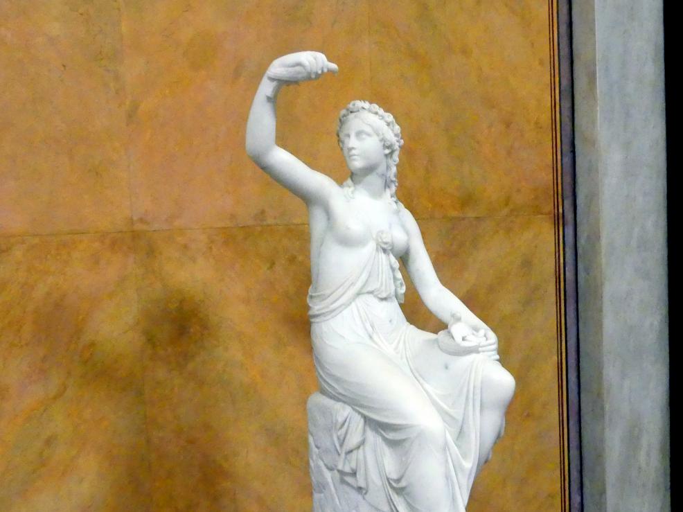Rudolf (Ridolfo) Schadow (1817–1820), Mädchen mit Tauben (Die Unschuld), Berlin, Alte Nationalgalerie, Saal 101, Klassizistische Skulpturen, 1820, Bild 2/3