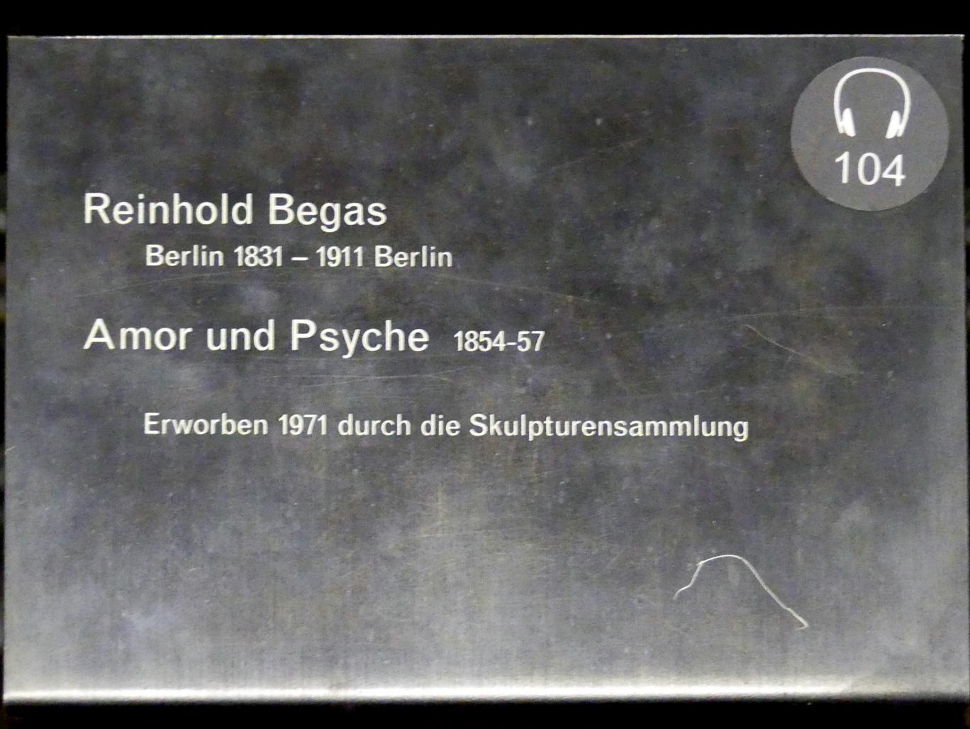Reinhold Begas (1855–1879), Amor und Psyche, Berlin, Alte Nationalgalerie, Saal 101, Klassizistische Skulpturen, 1854–1857, Bild 3/3